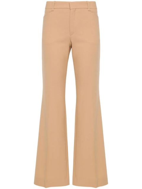 Chloé wool-blend flared trousers - Neutrals