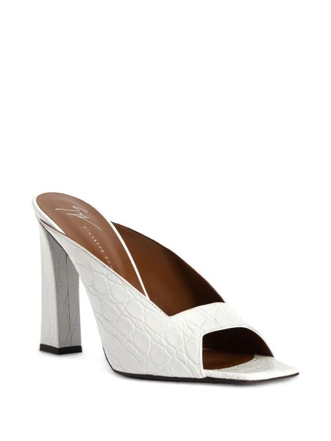 Giuseppe Zanotti 105mm leather sandals - White - zdjęcie produktu nr 2