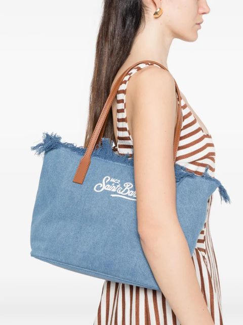 MC2 Saint Barth logo-embroidery tote bag - Blue - zdjęcie produktu nr 2