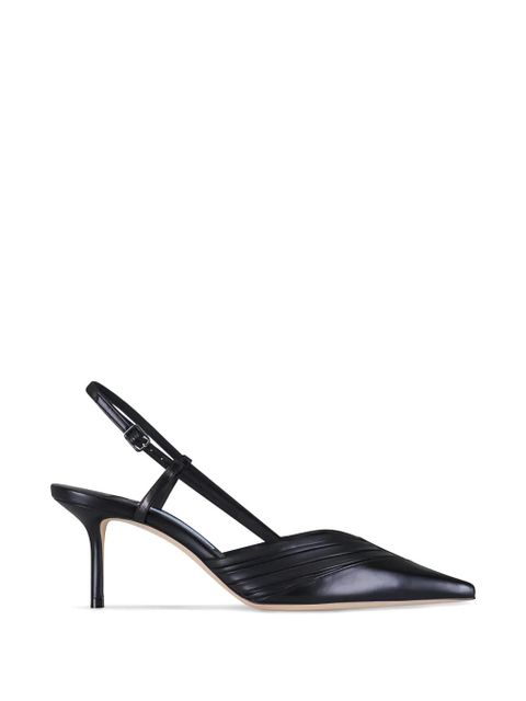 Jimmy Choo Afia ruched slingback pumps - Black - zdjęcie produktu nr 1