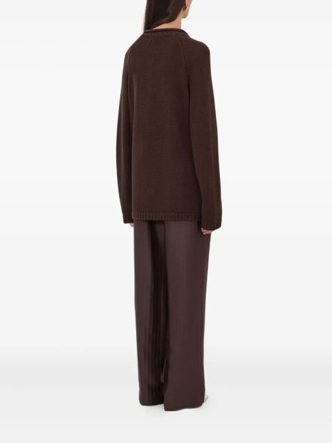 LouLou de Saison Zima raglan-sleeve sweater - Brown