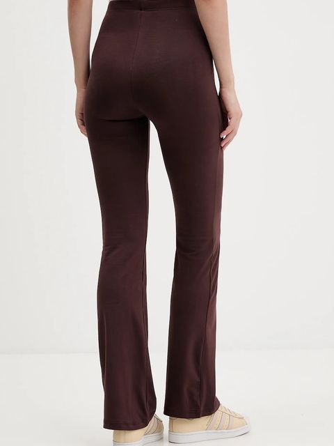 adidas legginsy Essentials damskie kolor brązowy gładkie JY3328