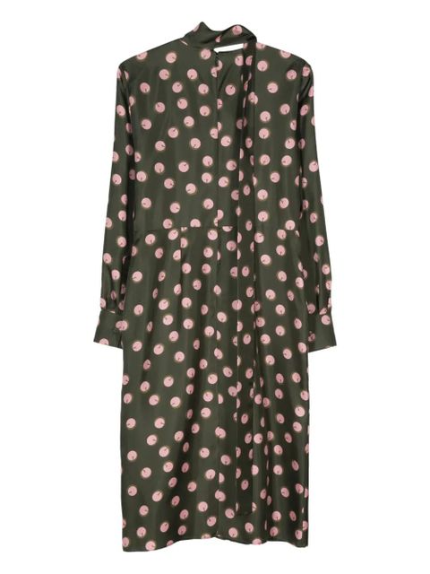 FENDI printed silk dress - Green - zdjęcie produktu nr 2