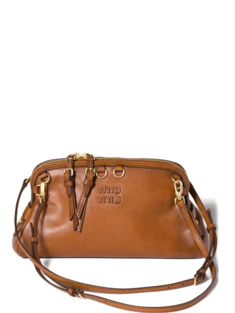Miu Miu Caprice removable-strap leather shoulder bag - Brown - zdjęcie produktu nr 1