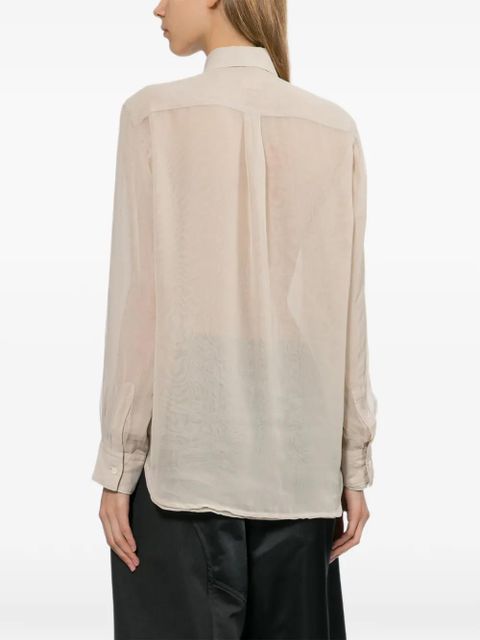 Comme Des Garçons pocket collared shirt - Neutrals