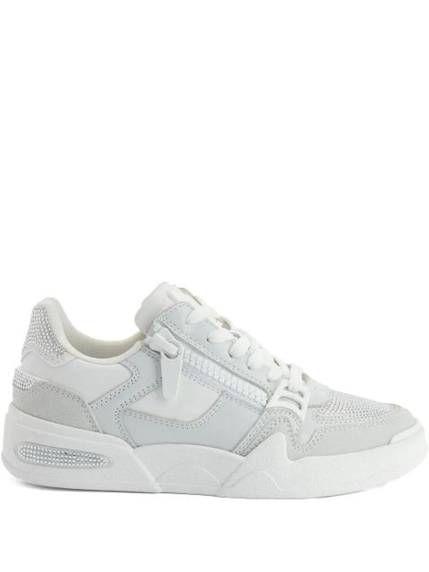 Giuseppe Zanotti Gz-ghost zip embellished sneakers - White