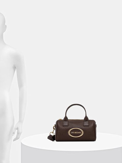 Love Moschino torebka skórzana kolor brązowy JC4338PP0NK1431A