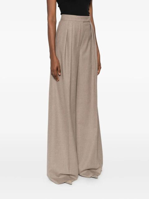 Max Mara pleated-front cashmere trousers - Neutrals
