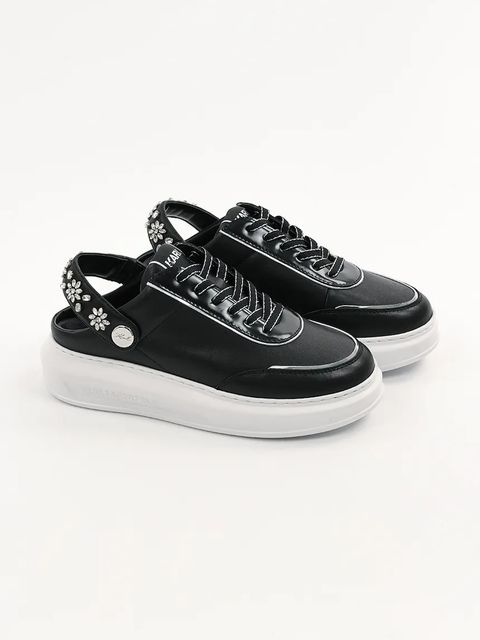 Karl Lagerfeld sneakersy skórzane KAPRI damskie kolor czarny KL62513A - zdjęcie produktu nr 2