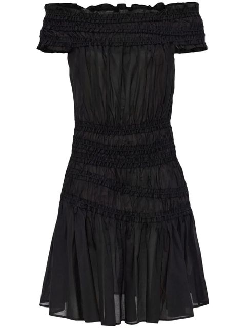 Tory Burch off-shoulder ruffled dress - Black - zdjęcie produktu nr 1