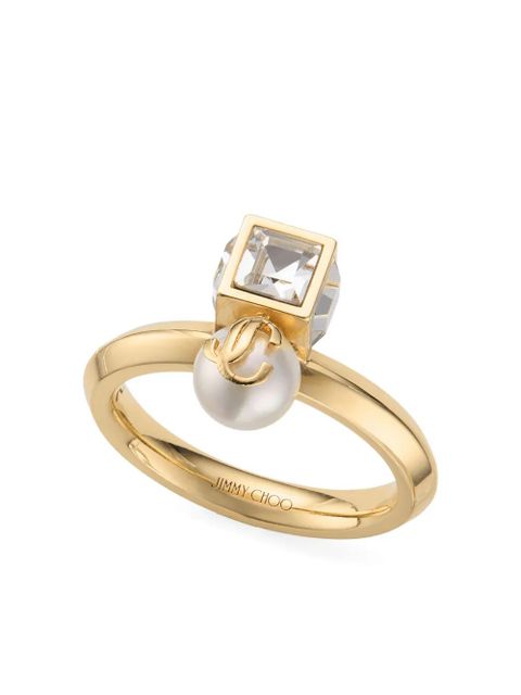 Jimmy Choo pearl cube ring - Gold - zdjęcie produktu nr 1