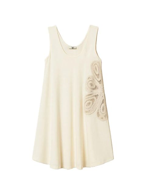 TWINSET crochet-appliqué dress - White - zdjęcie produktu nr 1