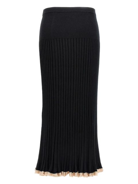 Proenza Schouler ribbed-knit midi skirt - Black - zdjęcie produktu nr 2
