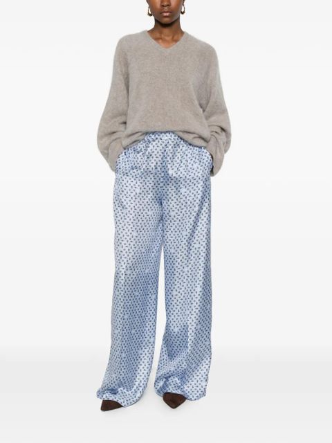 Max Mara x E. Marinella printed trousers - Blue - zdjęcie produktu nr 2