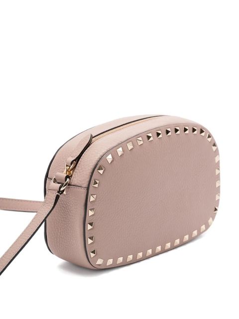 Valentino Garavani rockstud embellishment leather crossbody bag - Pink