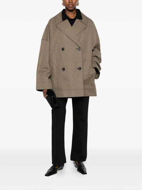 TOTEME double-breasted checked jacket - Brown - zdjęcie produktu nr 2