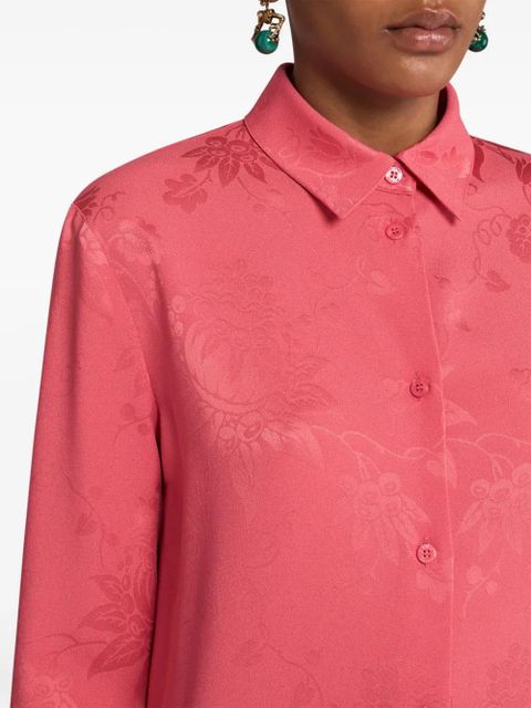 ETRO floral-jacquard shirt - Pink