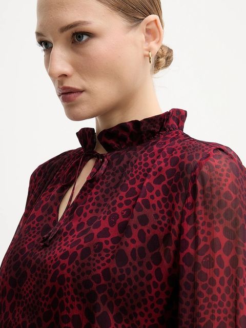 Marc Aurel sukienka kolor czerwony mini rozkloszowana 6572-1010-93471