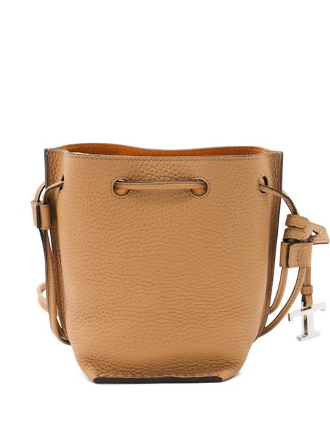 Tod's leather drawstring bucket bag - Brown - zdjęcie produktu nr 2