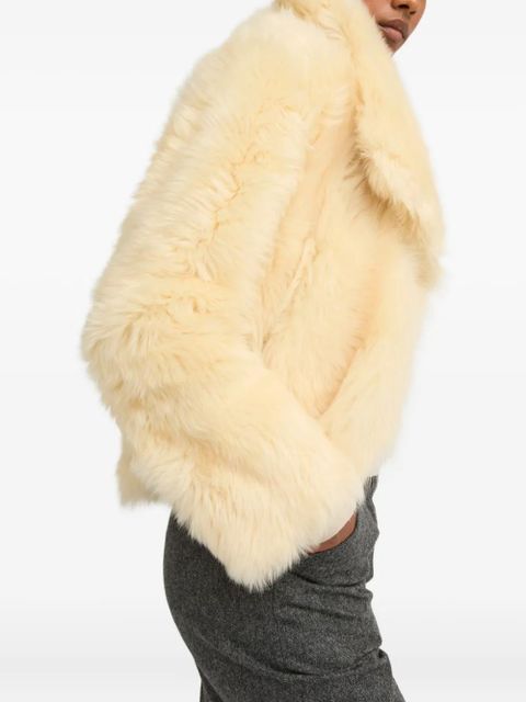 Yves Salomon Toscana lambskin fur-collar jacket - Neutrals - zdjęcie produktu nr 2