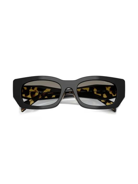 Prada Eyewear geometric-frame sunglasses - Black