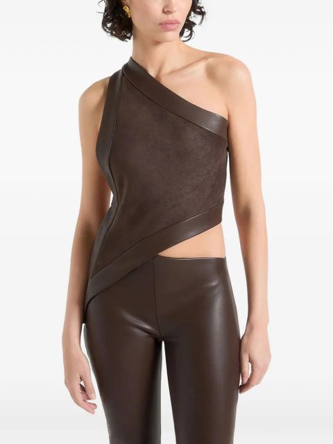 Manière De Voir asymmetric backless top - Brown - zdjęcie produktu nr 1