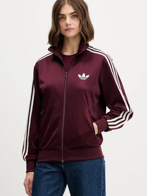 adidas Originals bluza Firebird damska kolor bordowy z aplikacją KH1592 - zdjęcie produktu nr 1