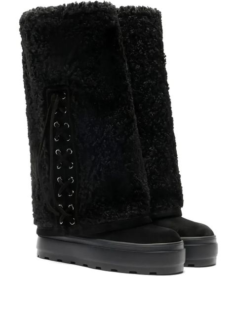 Casadei lace-up platform boots - Black - zdjęcie produktu nr 1