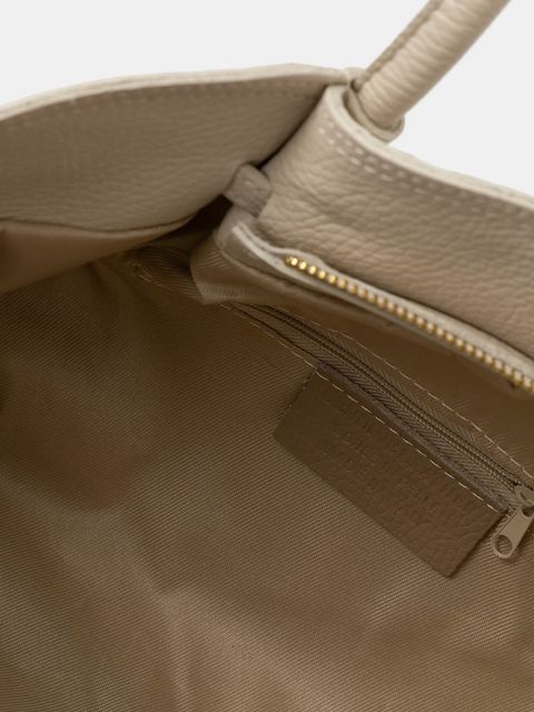 Answear.LAB torebka skórzana kolor beżowy