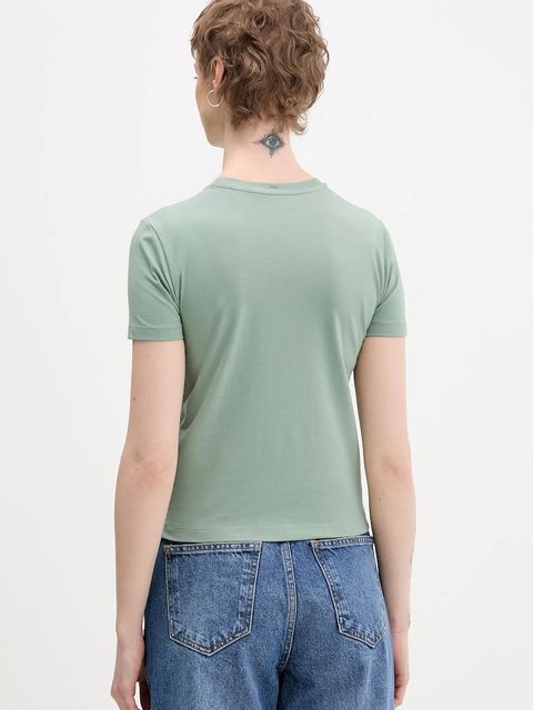 Guess Jeans t-shirt damski kolor zielony W6RI15 J1314