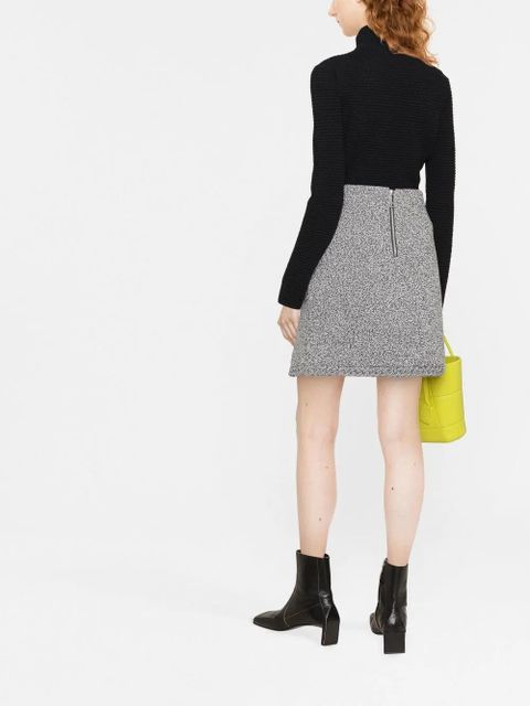 Ferragamo buttoned open-knit jumper - Black