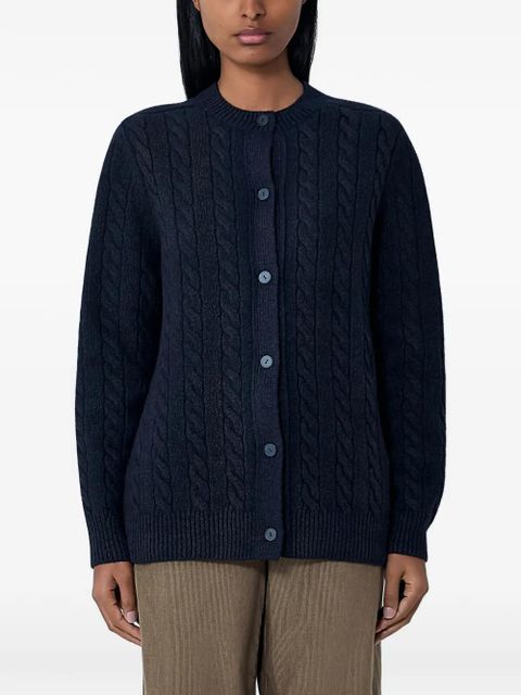 The Row cable-knit cardigan - Blue - zdjęcie produktu nr 1