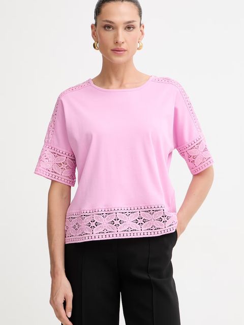 Morgan T-shirt damski bawełniany DTAL - zdjęcie produktu nr 1