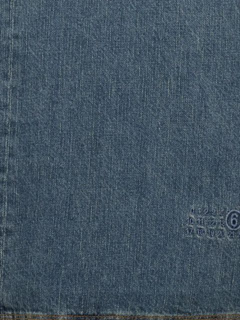 MM6 Maison Margiela v-neck denim mini dress - Blue