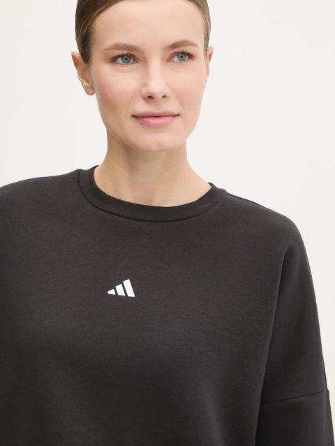 adidas bluza Essentials damska kolor czarny gładka JC5932