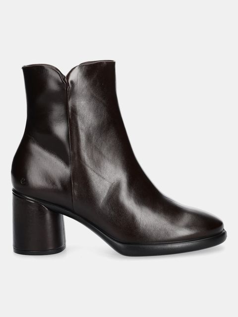 Ecco botki Sculpted Lx 55 Boot damskie kolor brązowy na słupku 222613-01667