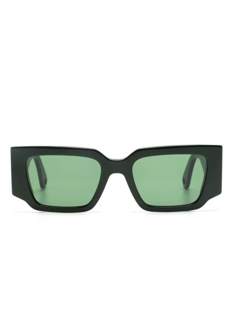 Lanvin Curb rectangle-frame sunglasses - Green - zdjęcie produktu nr 1