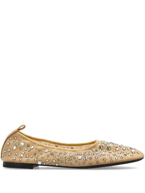 Tory Burch crystal embellished ballerina shoes - Neutrals - zdjęcie produktu nr 1
