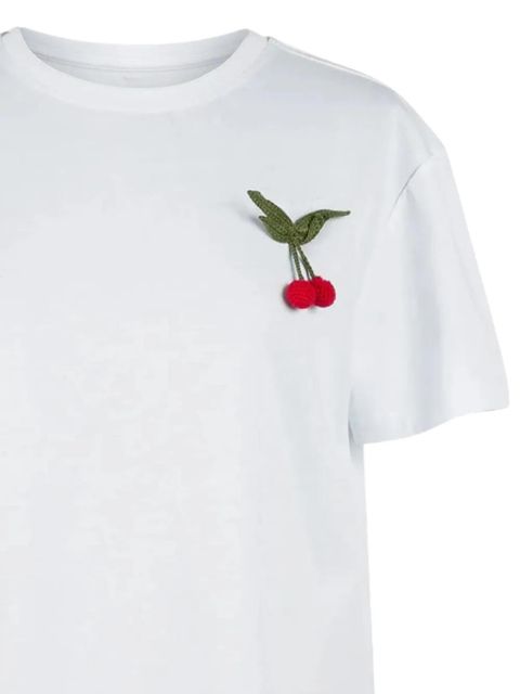 TWINSET cherry-detail T-shirt - White - zdjęcie produktu nr 2