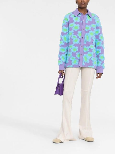 Jacquemus Le Chemise Neve Fleurs cardigan - Purple - zdjęcie produktu nr 2