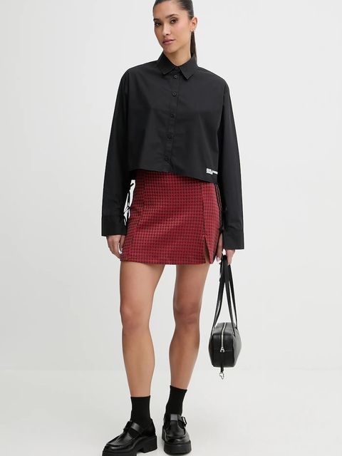 adidas Originals spódnica Tailored kolor czerwony mini rozkloszowana JW0253