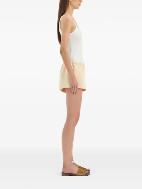SIR. elasticised sabina mini shorts - Neutrals