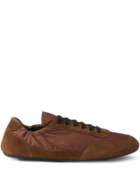 Prada Collapse Re-Nylon suede sneakers - Brown - zdjęcie produktu nr 1