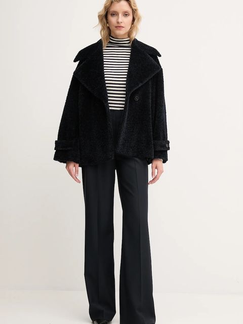 Marella longsleeve Emme by Marella kolor granatowy z golfem 2525946031200 - zdjęcie produktu nr 2