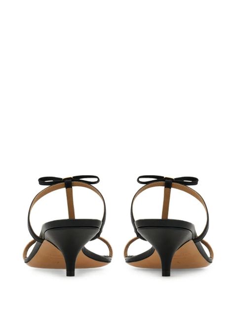 Ferragamo Bow T-strap kitten-heel sandals - Black - zdjęcie produktu nr 2