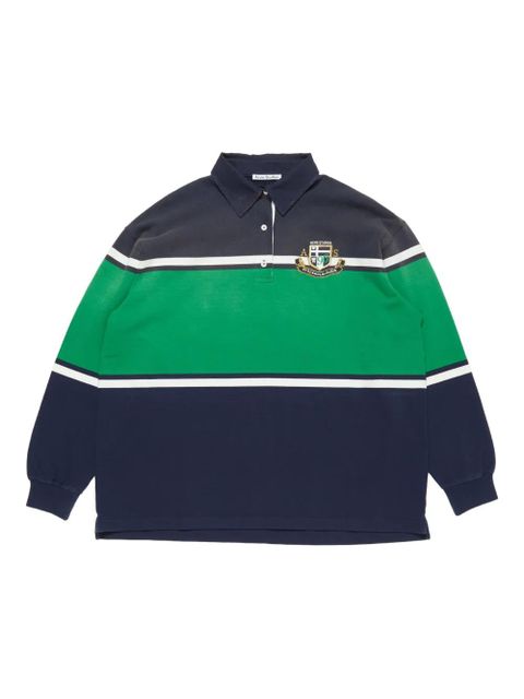 Acne Studios stripe-panel jersey dress - Blue - zdjęcie produktu nr 1