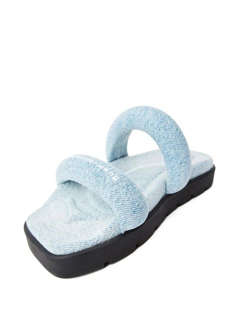 Alexander Wang Jay flatform denim sandals - Blue