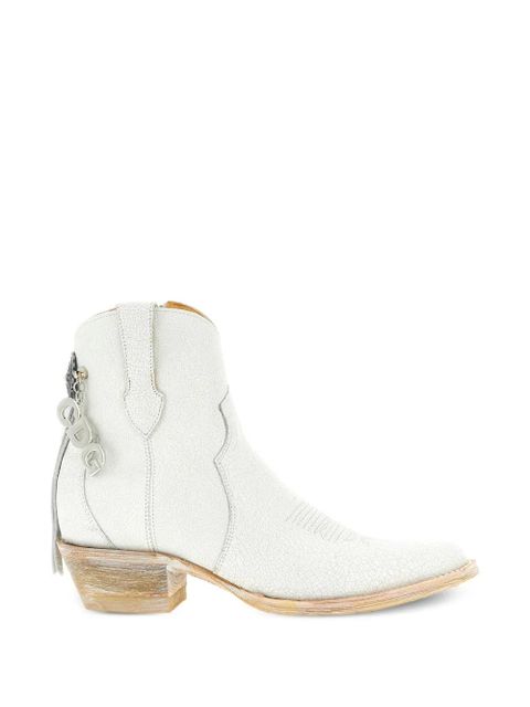 Comme Des Garçons X Mexicana embroidery charm-ankle boots - White - zdjęcie produktu nr 1