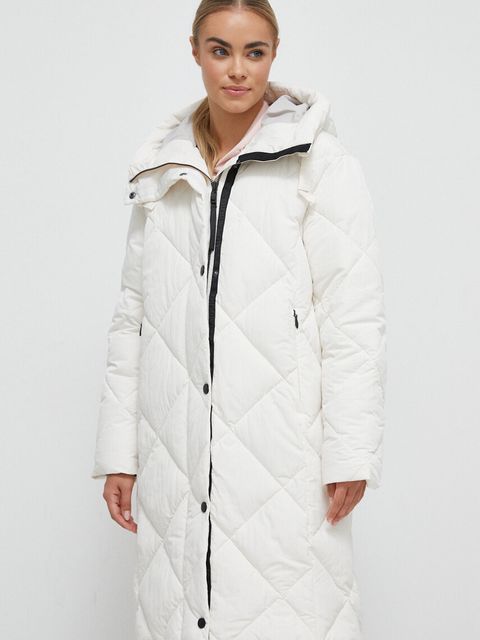 Didriksons kurtka damska kolor biały zimowa - zdjęcie produktu nr 1