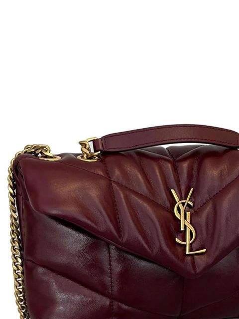 Saint Laurent Toy Puffer quilted chain-strap shoulder bag - Red - zdjęcie produktu nr 2
